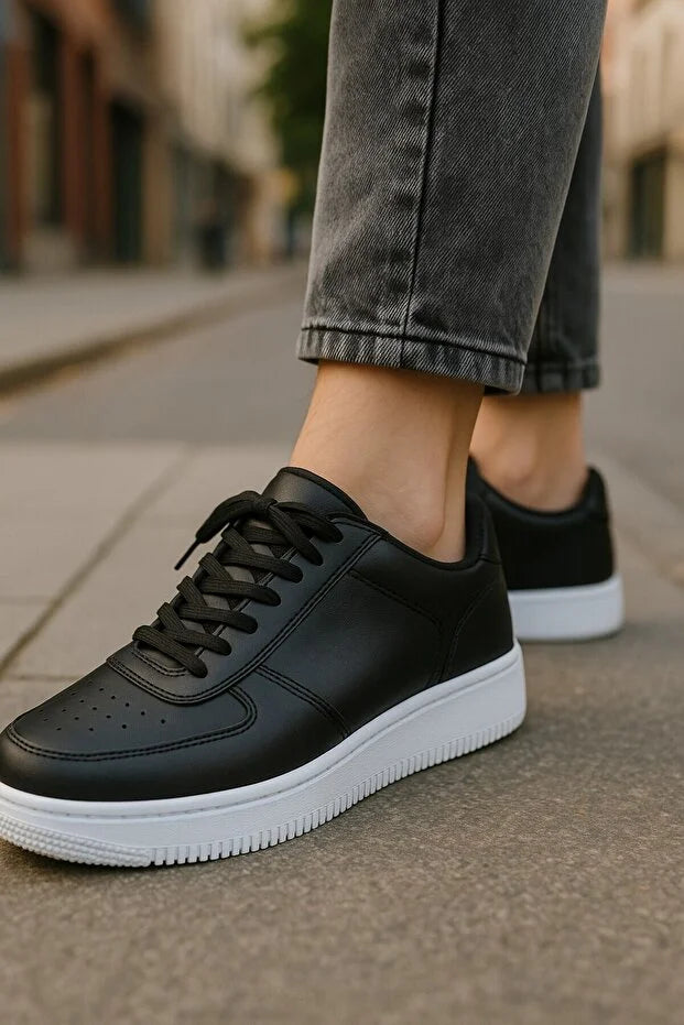 Air Sneaker Spor Ayakkabı Comfortable Kadın-Erkek Günlük Siyah