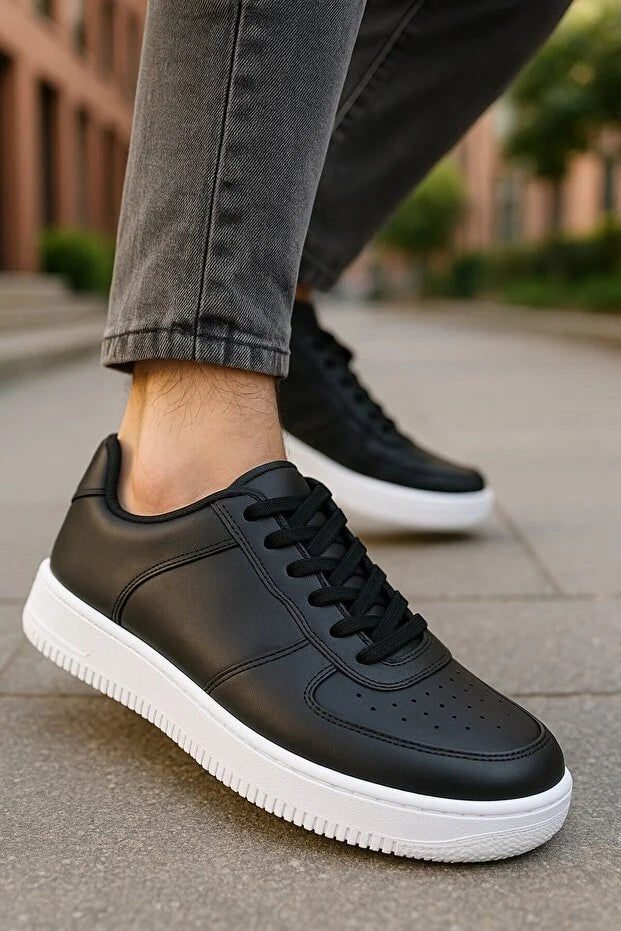 Air Sneaker Spor Ayakkabı Comfortable Kadın-Erkek Günlük Siyah